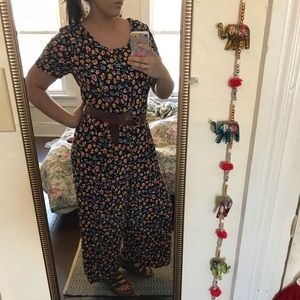 Vintage button down jump suit